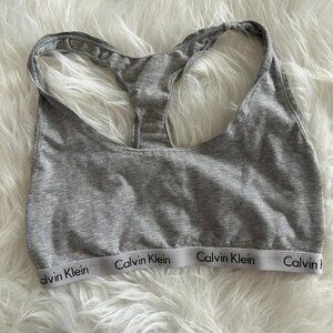 Grey Calvin Klein Sports Bra